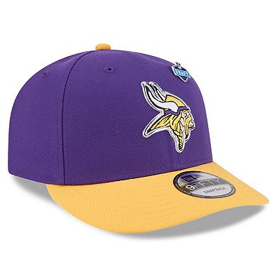 Youth New Era Purple/Gold Minnesota Vikings 2026 NFL Draft Pre-Curved 9FIFTY Snapback Hat