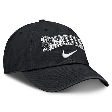 Men's Nike Black Seattle Mariners Primetime Club Adjustable Hat