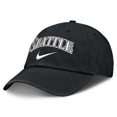Men's Nike Black Seattle Mariners Primetime Club Adjustable Hat