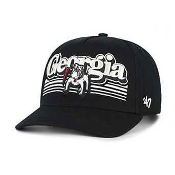 Men's '47 Black Georgia Bulldogs Script Fade Hitch Adjustable Hat