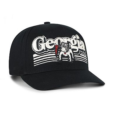 Men's '47 Black Georgia Bulldogs Script Fade Hitch Adjustable Hat