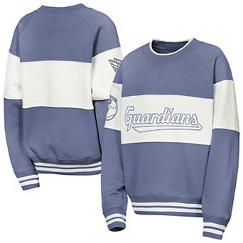 Youth Outerstuff Blue Cleveland Guardians Ultimate Pastels On Base Sweatshirt