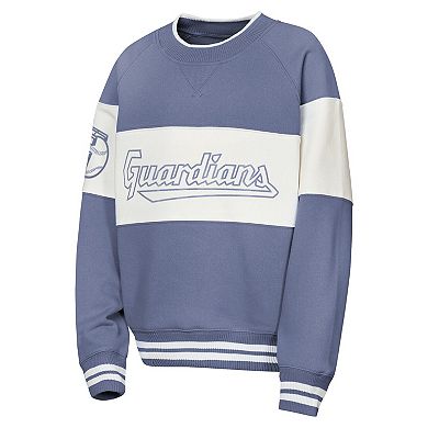 Youth Outerstuff Blue Cleveland Guardians Ultimate Pastels On Base Sweatshirt