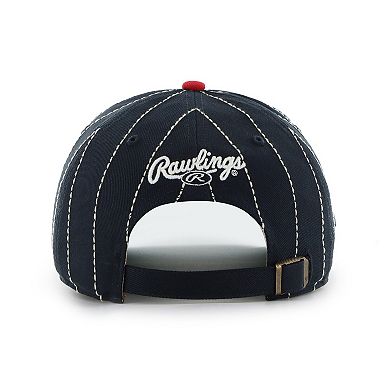 Men's '47 x Rawlings Navy/Red St. Louis Cardinals Pinstripe Hitch Adjustable Hat