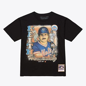 Men's Mitchell & Ness Keith Hernandez Black New York Mets Icon Legendary T-Shirt