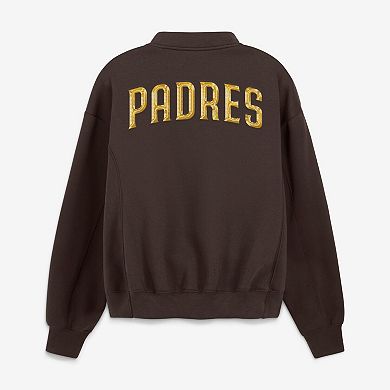 Women's Fanatics Brown San Diego Padres Oversized Rage Against Full-Zip Jacket