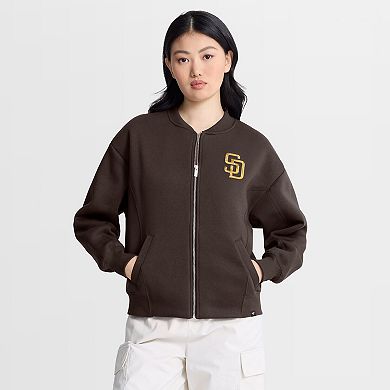Women's Fanatics Brown San Diego Padres Oversized Rage Against Full-Zip Jacket