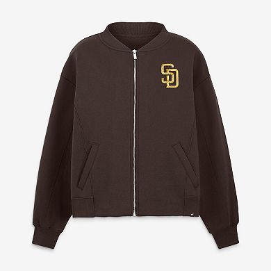 Women's Fanatics Brown San Diego Padres Oversized Rage Against Full-Zip Jacket