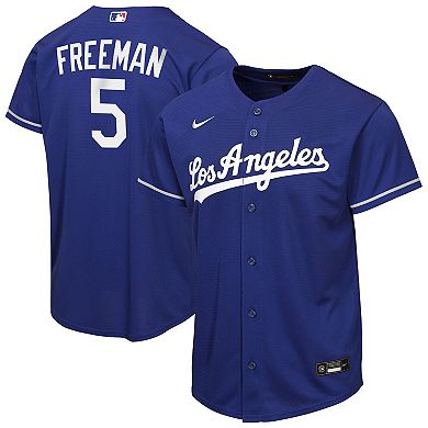 Youth Nike Freddie Freeman Royal Los Angeles Dodgers Alternate Replica Jersey