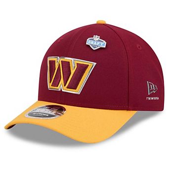 Men's New Era Burgundy/Gold Washington Commanders 2026 NFL Draft 9FORTY M-Crown Adjustable Hat