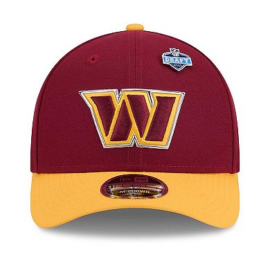 Men's New Era Burgundy/Gold Washington Commanders 2026 NFL Draft 9FORTY M-Crown Adjustable Hat