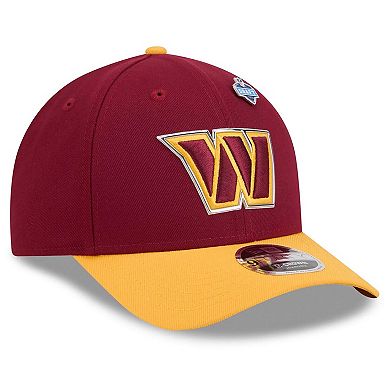 Men's New Era Burgundy/Gold Washington Commanders 2026 NFL Draft 9FORTY M-Crown Adjustable Hat
