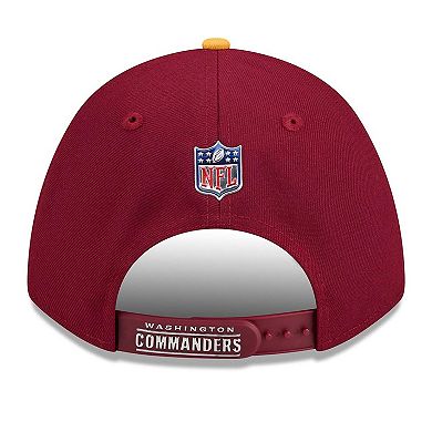 Men's New Era Burgundy/Gold Washington Commanders 2026 NFL Draft 9FORTY M-Crown Adjustable Hat