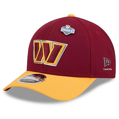 Men's New Era Burgundy/Gold Washington Commanders 2026 NFL Draft 9FORTY M-Crown Adjustable Hat