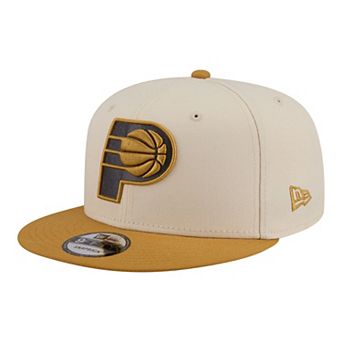 Men's New Era Cream/Tan Indiana Pacers Two-Tone Color Pack 9FIFTY Snapback Hat
