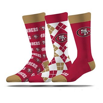 Unisex Strideline San Francisco 49ers Business Knit Crew Socks Three-Pack Set