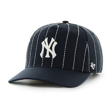 Men's '47 x Rawlings Navy New York Yankees Pinstripe Hitch Adjustable Hat