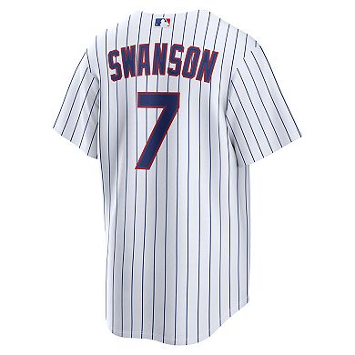 Men's Nike Dansby Swanson White Chicago Cubs Home Replica Jersey