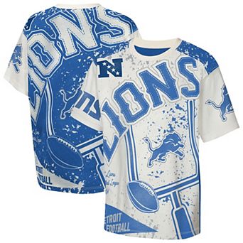 Youth Outerstuff Cream Detroit Lions Top Player T-Shirt