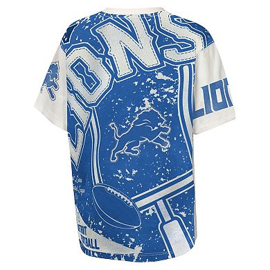 Youth Outerstuff Cream Detroit Lions Top Player T-Shirt