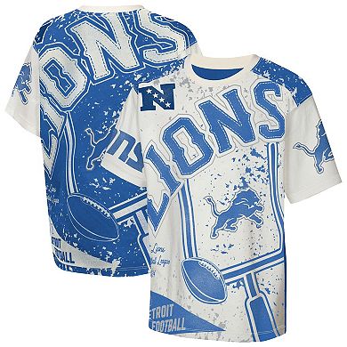 Youth Outerstuff Cream Detroit Lions Top Player T-Shirt