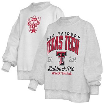 Women's Pressbox Heather Gray Texas Tech Red Raiders Reversible Sweatshirt