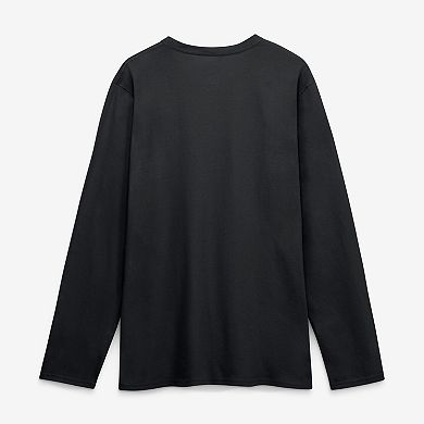 Men's Logo Athletic Black Miami Marlins Heart & Soul Long Sleeve T-Shirt