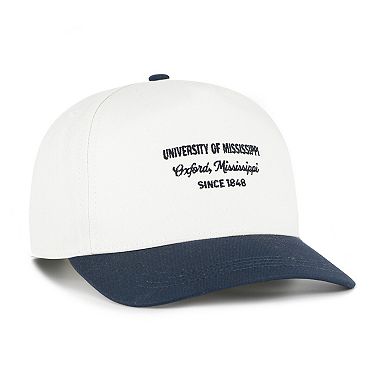 Men's '47 White Ole Miss Rebels Contemporary Basics Two-Tone Hitch Adjustable Hat