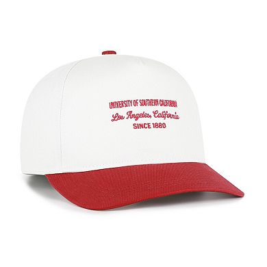 Men's '47 White USC Trojans Contemporary Basics Two-Tone Hitch Adjustable Hat