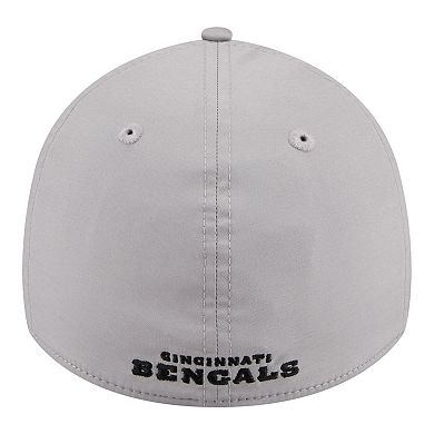 Men's New Era Gray Cincinnati Bengals Perforated 39THIRTY Flex Hat