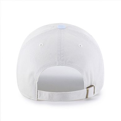 Women's '47 White/Light Blue New York Mets Gelato Two-Tone Clean Up Adjustable Hat