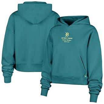 Women's '47 Teal Detroit Tigers Contemporary Basics Anderson Foundation Hoodie