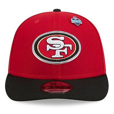 Youth New Era Scarlet/Black San Francisco 49ers 2026 NFL Draft Pre-Curved 9FIFTY Snapback Hat
