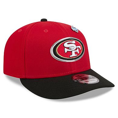 Youth New Era Scarlet/Black San Francisco 49ers 2026 NFL Draft Pre-Curved 9FIFTY Snapback Hat