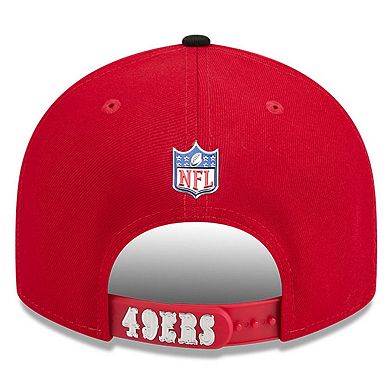 Youth New Era Scarlet/Black San Francisco 49ers 2026 NFL Draft Pre-Curved 9FIFTY Snapback Hat