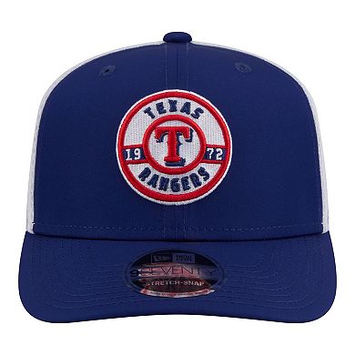 Men's New Era Royal Texas Rangers Active 9SEVENTY Adjustable Trucker Hat