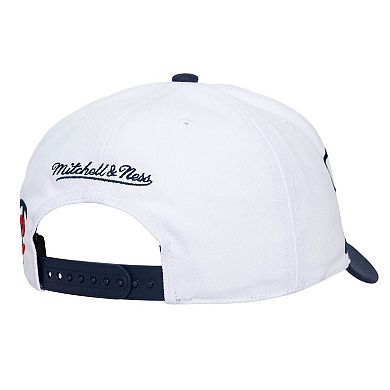 Unisex Mitchell & Ness White/Navy Minnesota Twins XL Script Pro Crown Adjustable Hat