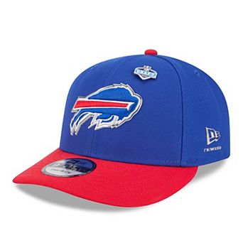 Men's New Era Royal/Red Buffalo Bills 2026 NFL Draft On Stage Pre-Curved 9FIFTY Snapback Hat
