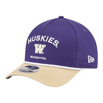 Men's New Era Purple/Tan Washington Huskies Two-Tone Rope 9FORTY M-Crown A-Frame Adjustable Hat