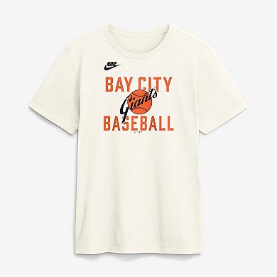 Men's Nike Cream San Francisco Giants Cooperstown Collection 70s Inspired T-Shirt