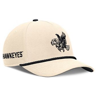 Unisex Nike Natural Iowa Hawkeyes Legacy Vintage Rope Rise Adjustable Hat