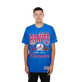 Men's New Era Royal Atlanta Braves Mineral Wash T-Shirt