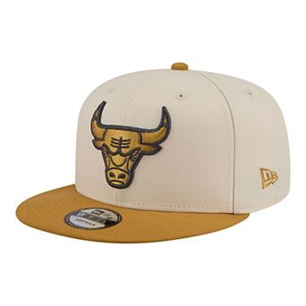 Men's New Era Cream/Tan Chicago Bulls Two-Tone Color Pack 9FIFTY Snapback Hat