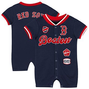 Newborn Outerstuff Navy Boston Red Sox Pinch Coverall