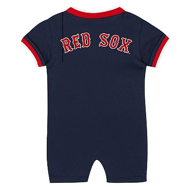 Newborn Outerstuff Navy Boston Red Sox Pinch Coverall