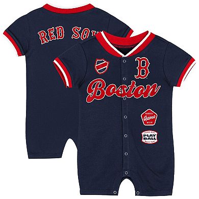Newborn Outerstuff Navy Boston Red Sox Pinch Coverall
