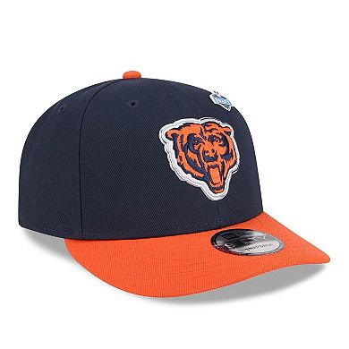 Men's New Era Navy/Orange Chicago Bears 2026 NFL Draft On Stage Pre-Curved 9FIFTY Snapback Hat