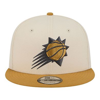 Men's New Era Cream/Tan Phoenix Suns Two-Tone Color Pack 9FIFTY Snapback Hat