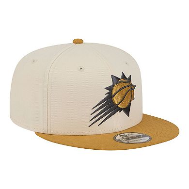 Men's New Era Cream/Tan Phoenix Suns Two-Tone Color Pack 9FIFTY Snapback Hat