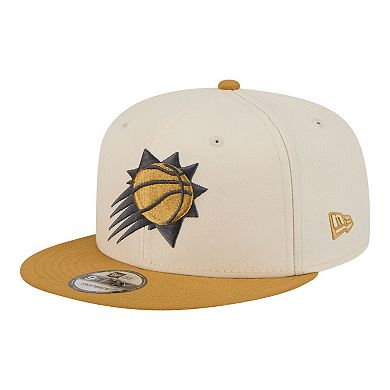Men's New Era Cream/Tan Phoenix Suns Two-Tone Color Pack 9FIFTY Snapback Hat